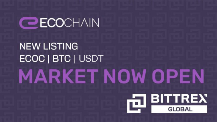 ECOC coin listing at Bittrex